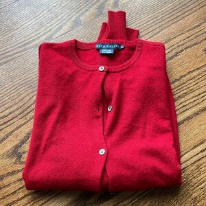 Ralph Lauren Cashmere Button Down Sweater